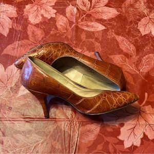 Genuine Alligator Leather Heels